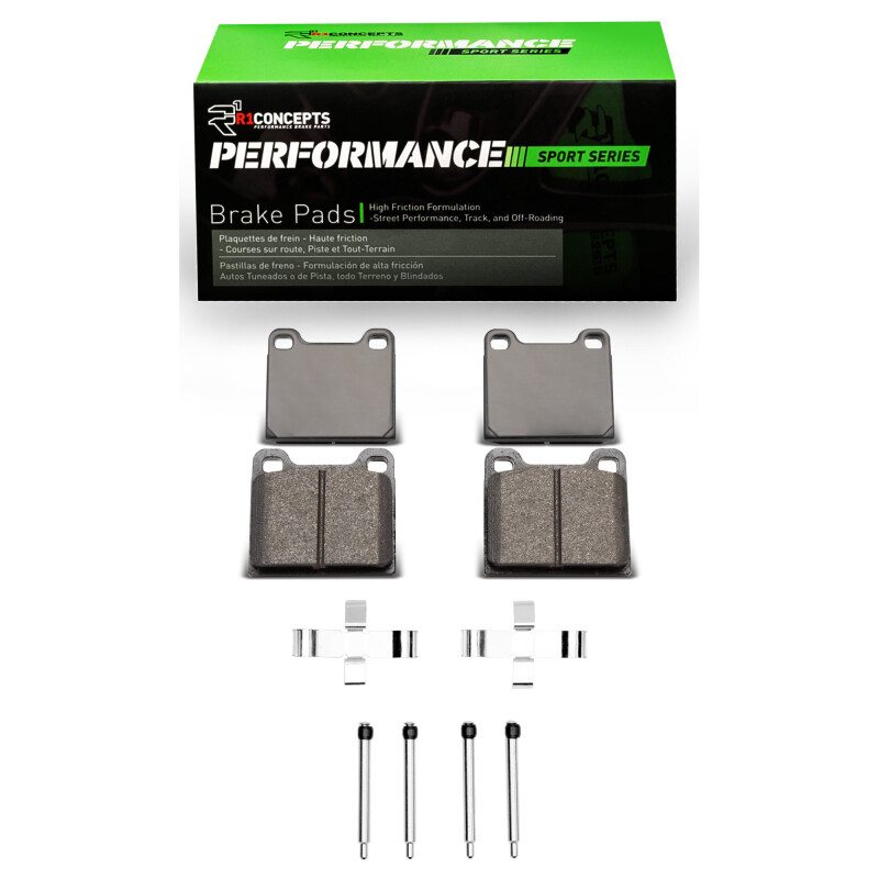 Picture of R1 63-65 Porsche 356 Front Performance Sport Pads & Hardware Kit