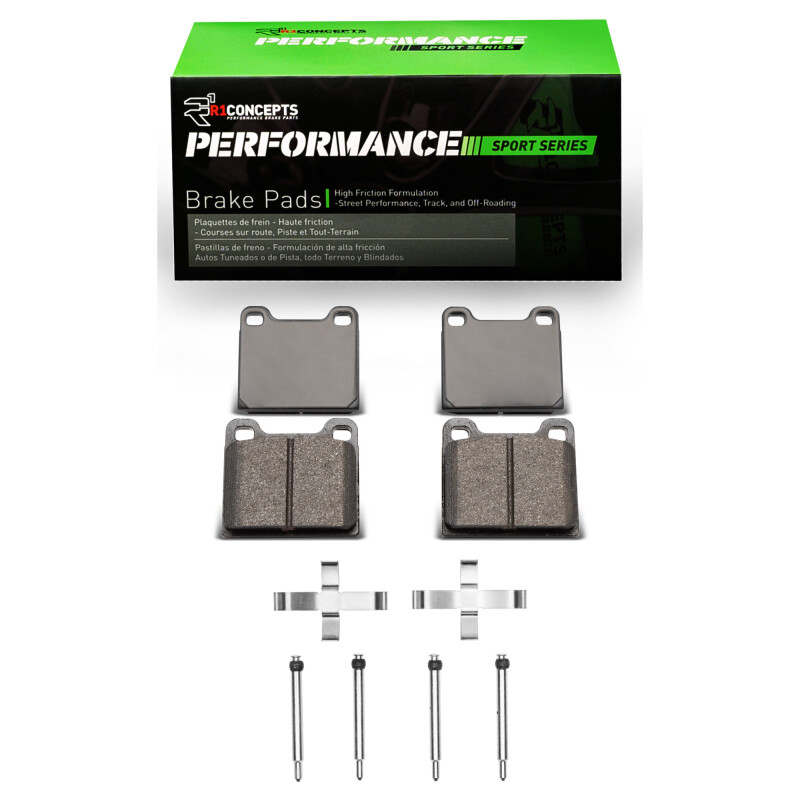 Picture of R1 75-04 Volvo 850 Rear Performance Sport Pads & Hardware Kit