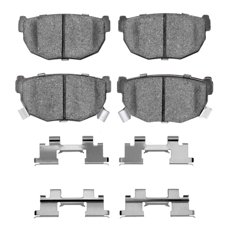 Picture of R1 87-89 Nissan 300ZX Turbo Rear Performance Sport Pads & Hardware Kit