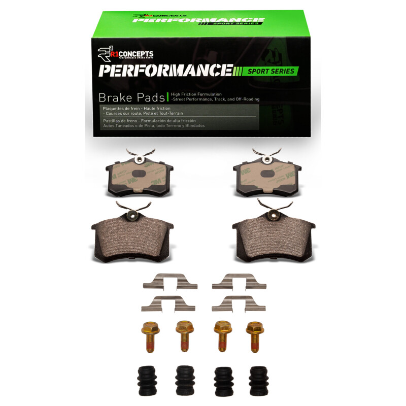 Picture of R1 99-08 Audi A6 Quattro Rear Performance Sport Pads & Hardware Kit