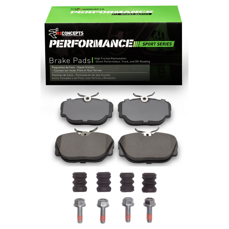 Picture of R1 83-91 BMW 318I Front Performance Sport Pads & Hardware Kit