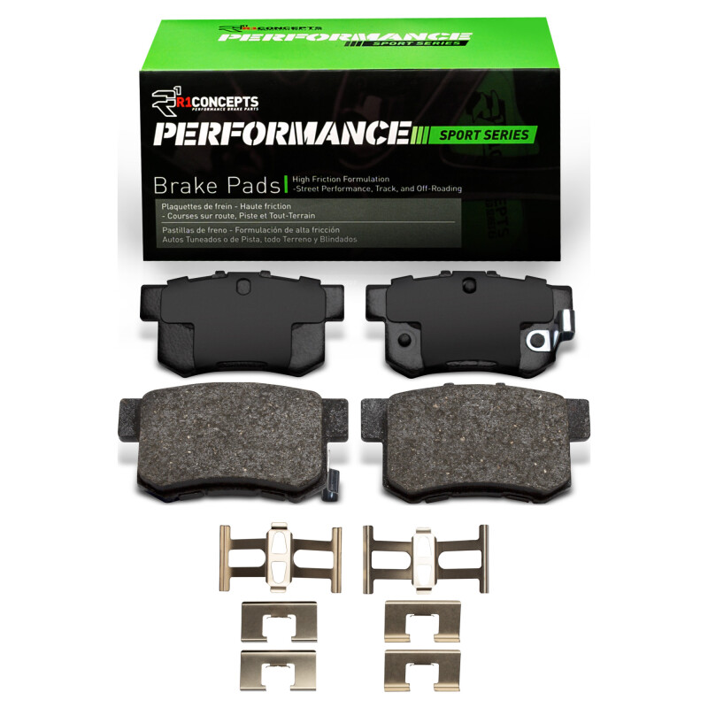 Picture of R1 00-13 Honda S2000 Rear Performance Sport Pads & Hardware Kit