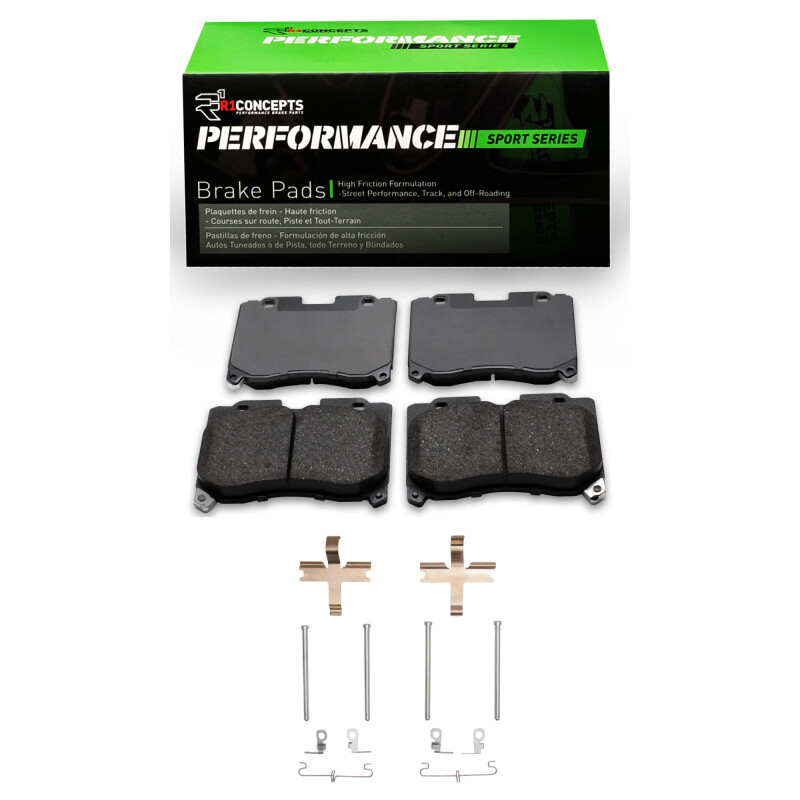 Picture of R1 93-98 Toyota Supra Front Performance Sport Pads & Hardware Kit