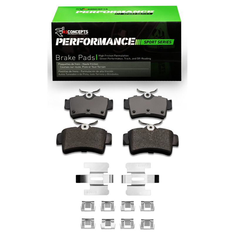 Picture of R1 94-04 Ford Mustang Rear Performance Sport Pads & Hardware Kit