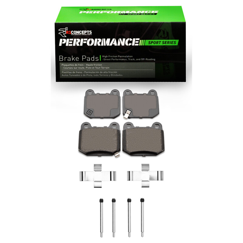 Picture of R1 04-06 Maserati Quattroporte Rear Performance Sport Pads & Hardware Kit