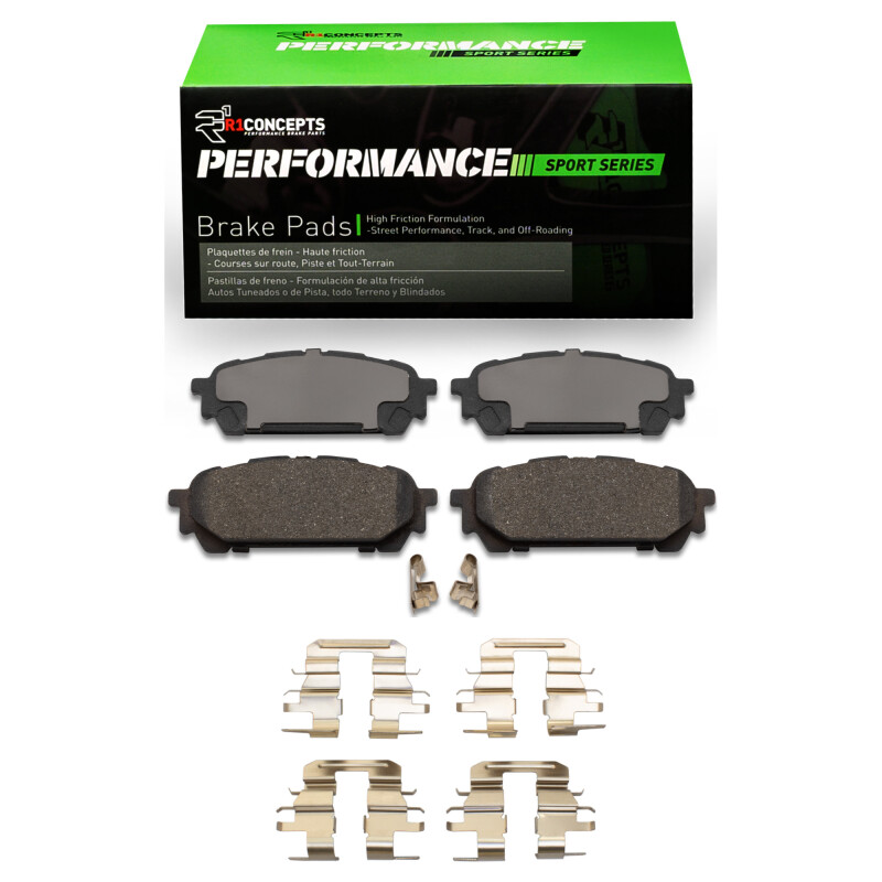 Picture of R1 03-08 Saab 9-2X Rear Performance Sport Pads & Hardware Kit