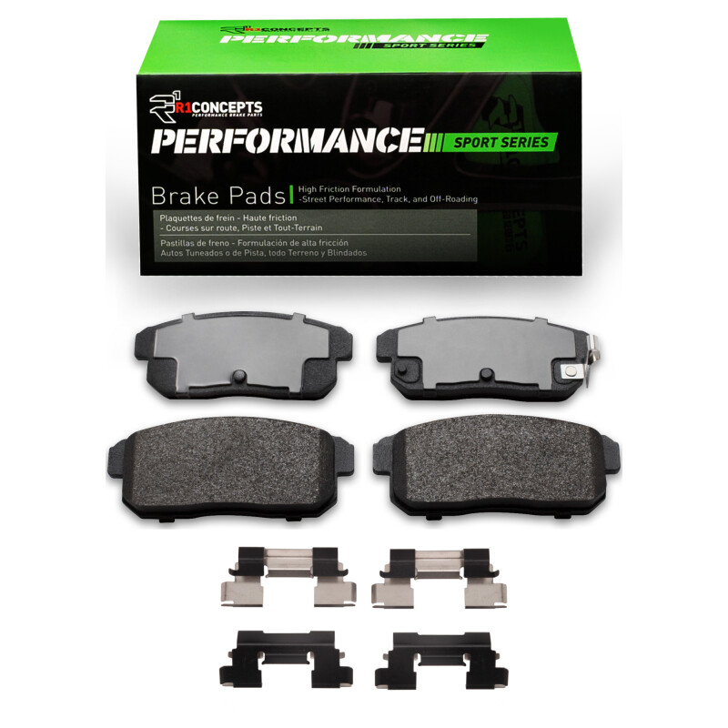 Picture of R1 04-11 Mazda RX-8 Rear Performance Sport Pads & Hardware Kit