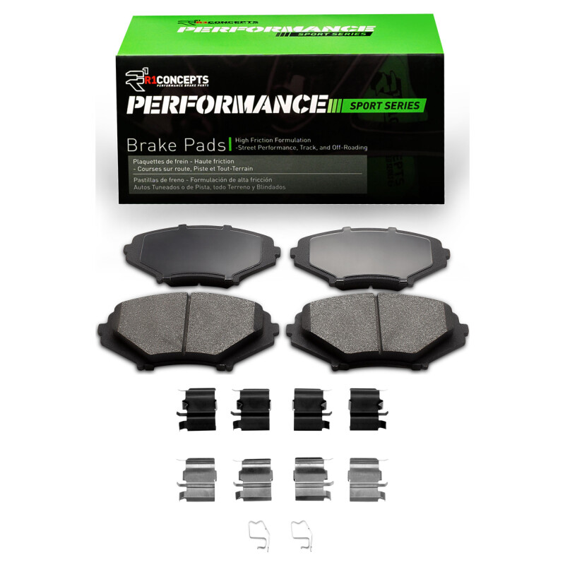 Picture of R1 04-11 Mazda RX-8 Front Performance Sport Pads & Hardware Kit