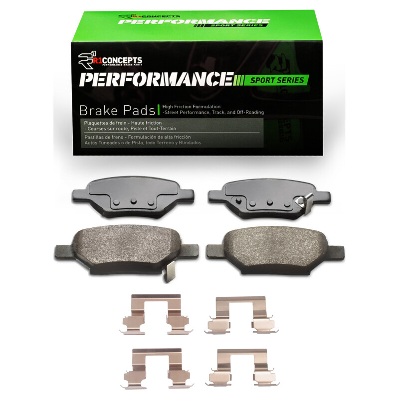 Picture of R1 04-12 Chevrolet Malibu Rear Performance Sport Pads & Hardware Kit
