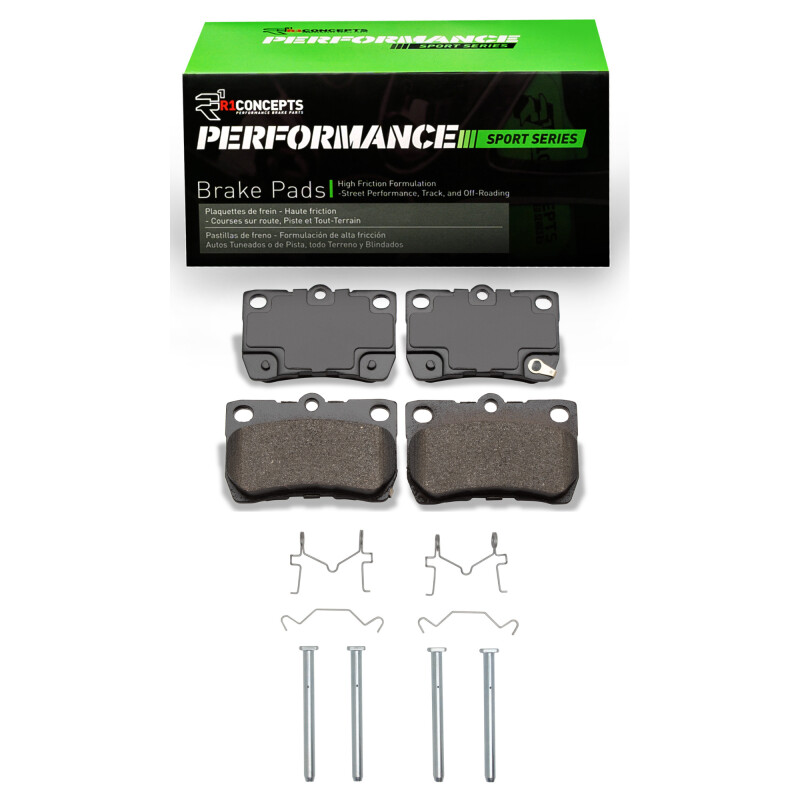 Picture of R1 06-13 Lexus GS300 Rear Performance Sport Pads & Hardware Kit