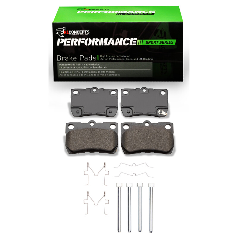 Picture of R1 06-13 Lexus IS250 Rear Performance Sport Pads & Hardware Kit