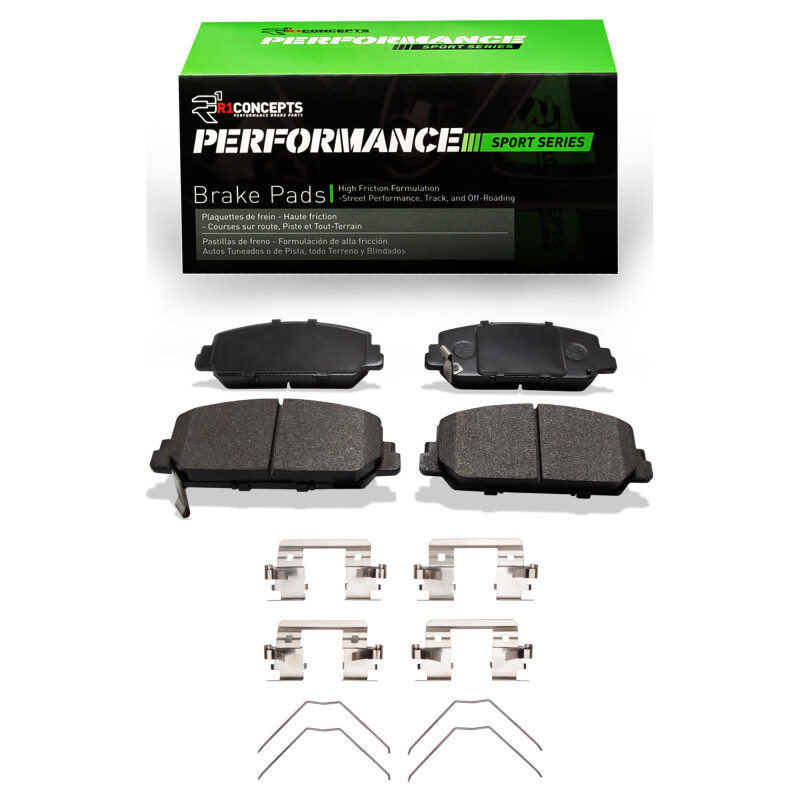 Picture of R1 13-22 Acura ILX Front Performance Sport Pads & Hardware Kit