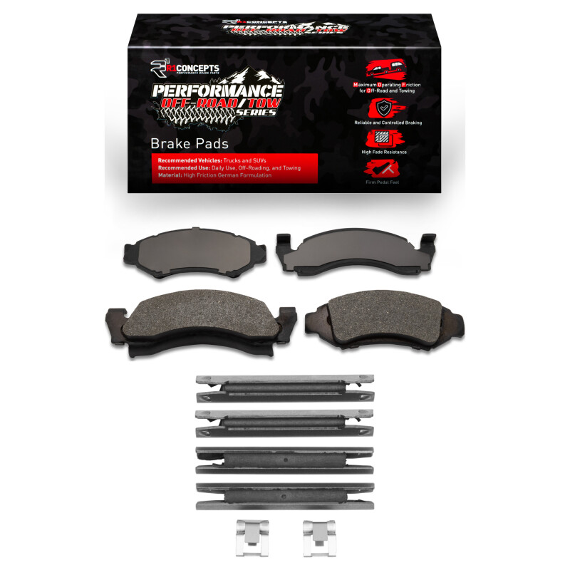 Picture of R1 86-93 Ford E-150 Econoline Club Wagon Front Off-Road/Tow Brake Pads & Hardware Kit
