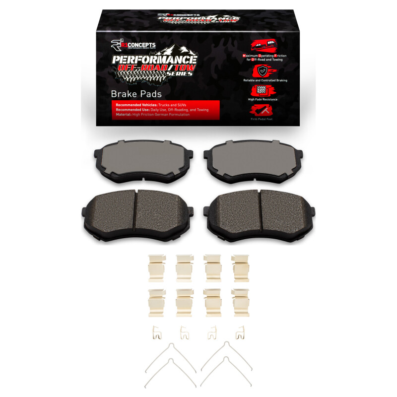 Picture of R1 89-04 Mitsubishi FUSO FE Front Performance Off-Road/Tow Brake Pads & Hardware Kit
