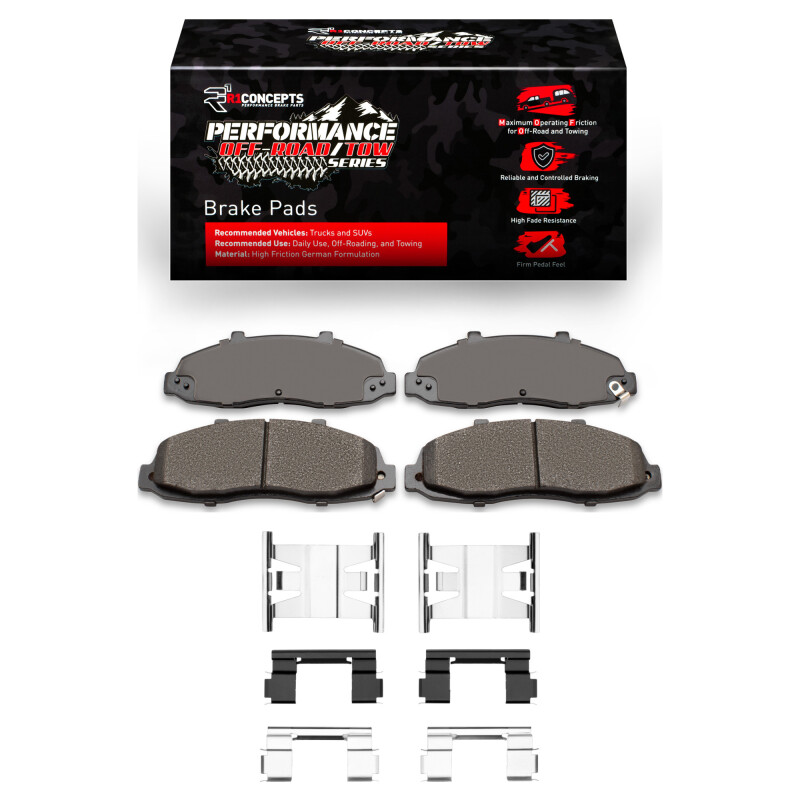 Picture of R1 97-04 Ford F-150 4WD Front Performance Off-Road/Tow Brake Pads & Hardware Kit