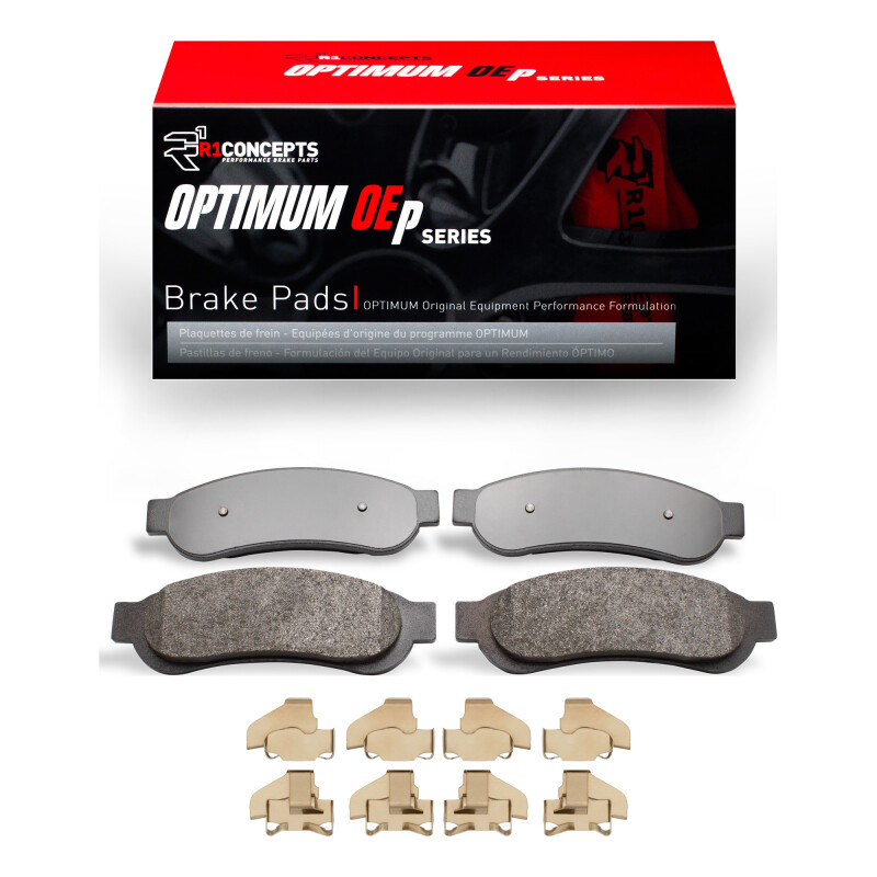 Picture of R1 10-12 Ford F-450 Super Duty Rear Optimum OE Pads & Hardware Kit