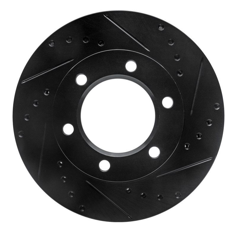 Picture of R1 71-91 Chevrolet Blazer Front Right Drilled & Slotted Black Brake Rotor