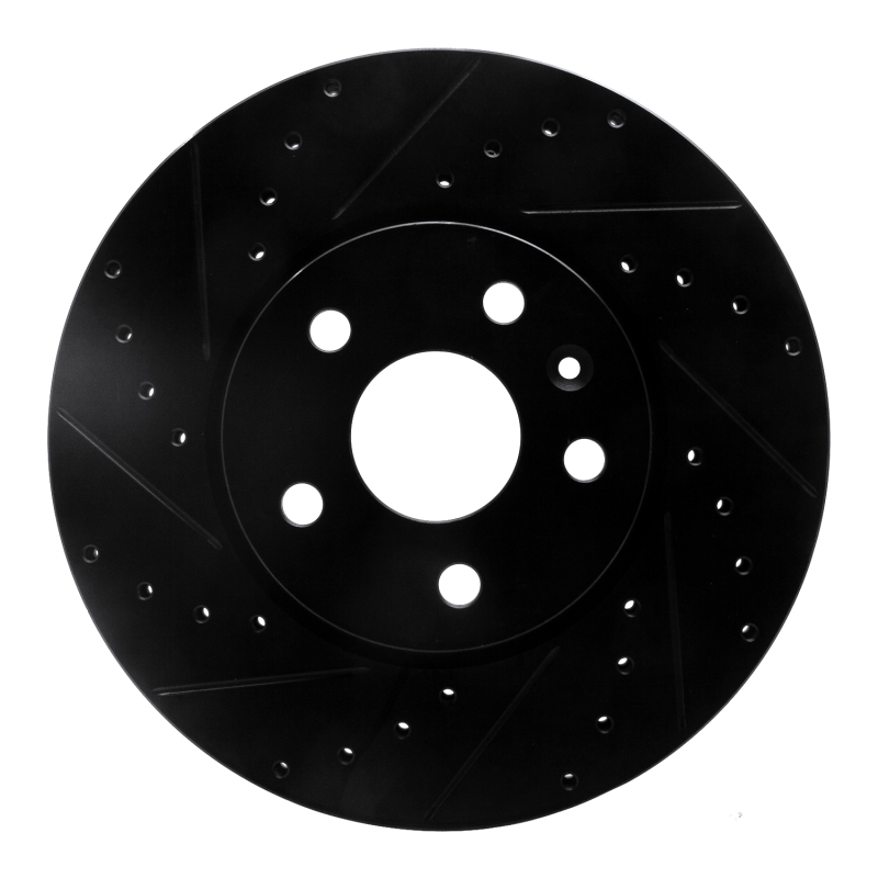 Picture of R1 10-25 Buick Allure Front Left Drilled & Slotted Black Brake Rotor