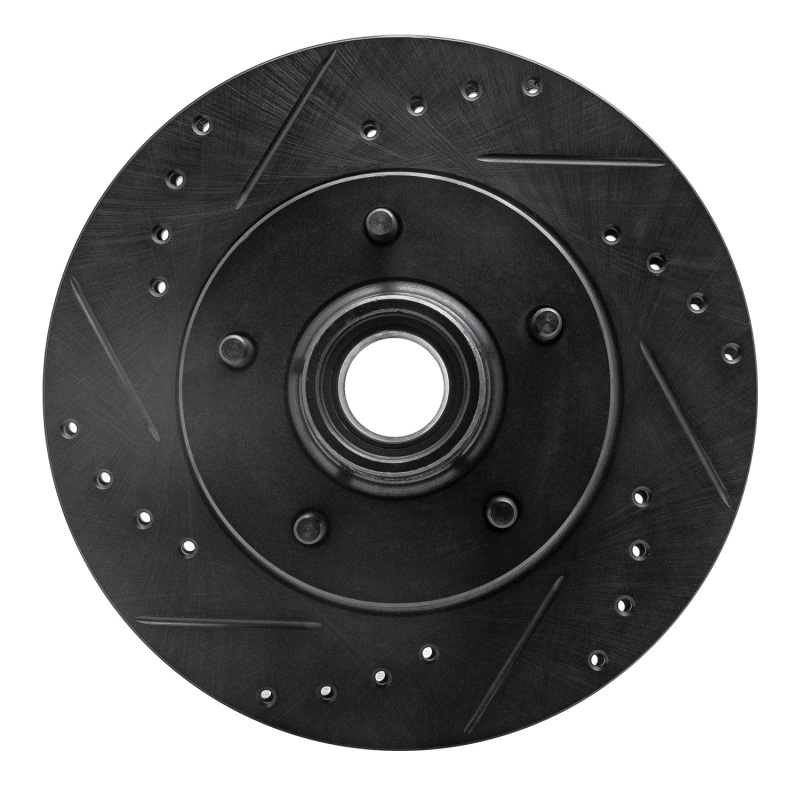 Picture of R1 70-81 Buick Electra Front Left Drilled & Slotted Black Brake Rotor