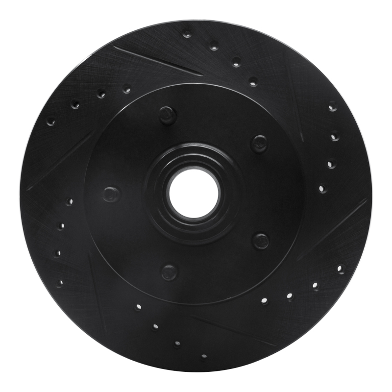 Picture of R1 67-74 Buick GS Front Right Drilled & Slotted Black Brake Rotor