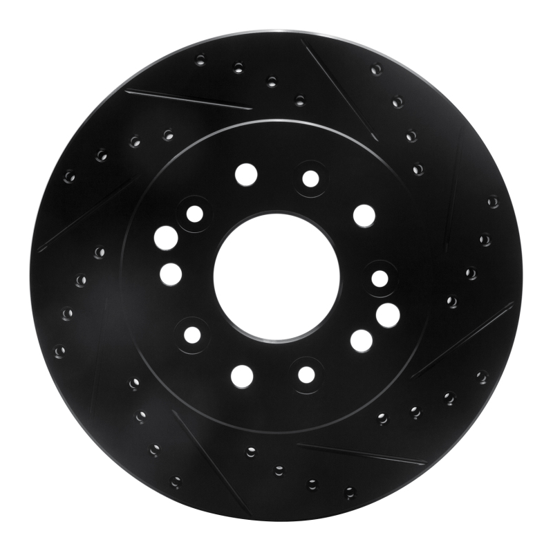 Picture of R1 63-82 Chevrolet Camaro Front/Rear Right Drilled & Slotted Black Brake Rotor
