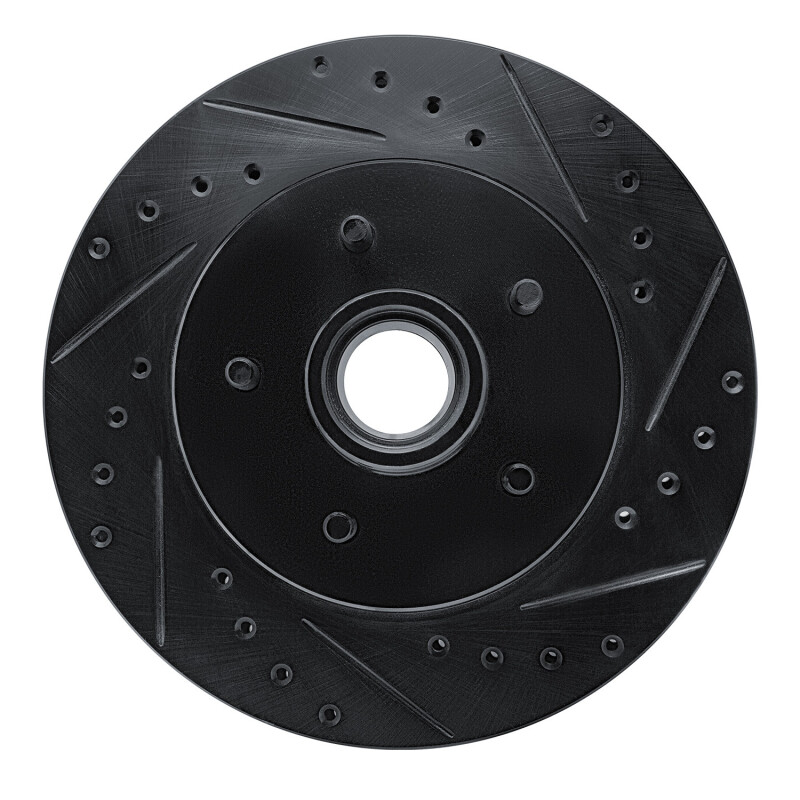 Picture of R1 85-92 Chevrolet Camaro Front Right Drilled & Slotted Black Brake Rotor