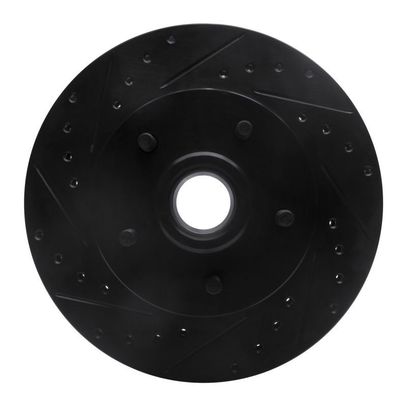 Picture of R1 69-96 Buick Riviera Front Left Drilled & Slotted Black Brake Rotor