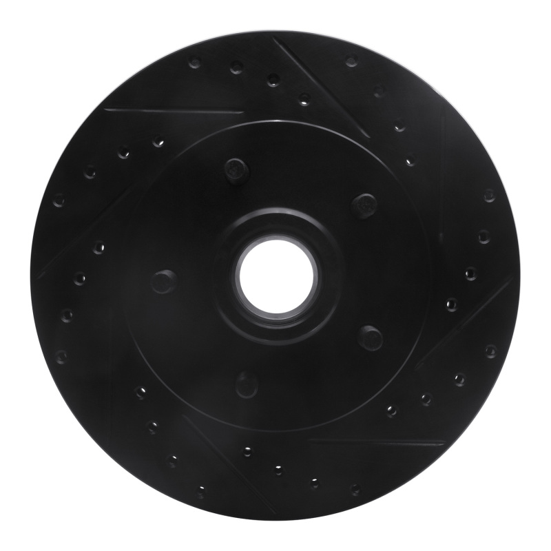 Picture of R1 69-96 Buick Estate Wagon Front Right Drilled & Slotted Black Brake Rotor