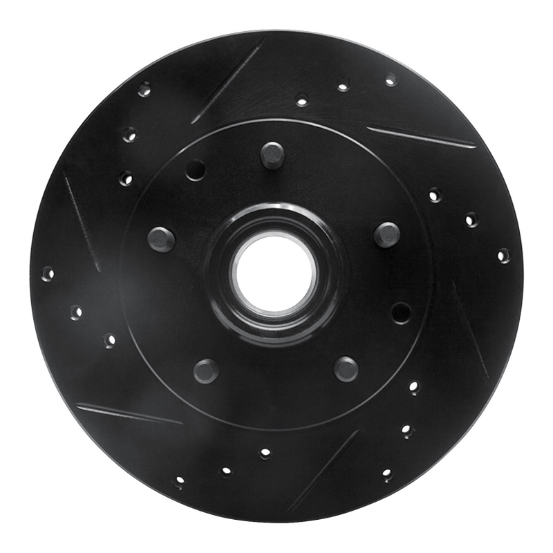 Picture of R1 91-03 Chevrolet S10 Blazer Front Left Drilled & Slotted Black Brake Rotor
