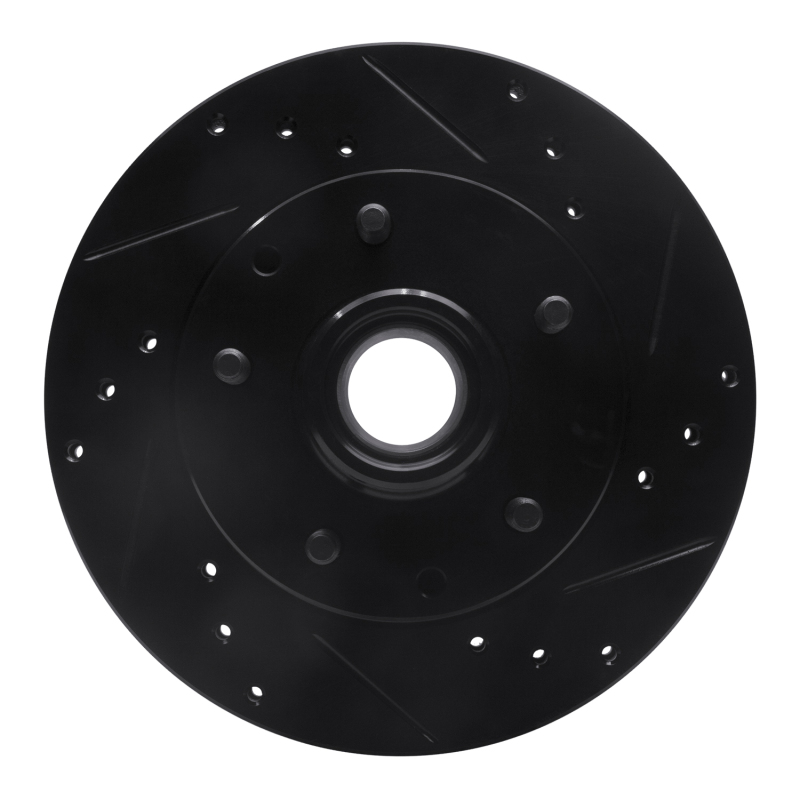 Picture of R1 91-03 Chevrolet S10 Blazer Front Right Drilled & Slotted Black Brake Rotor