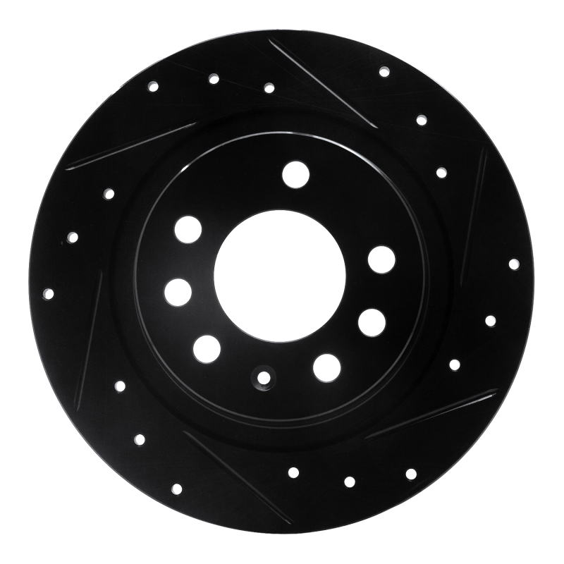 Picture of R1 85-92 Chevrolet Camaro Rear Right Drilled & Slotted Black Brake Rotor