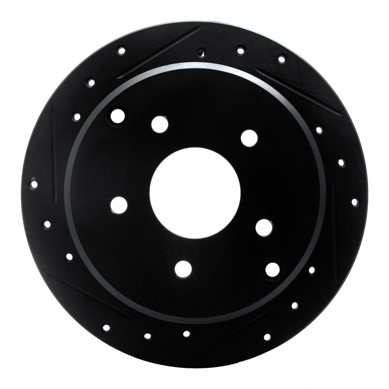 Picture of R1 74-80 Ford Granada Front Left Drilled & Slotted Black Brake Rotor