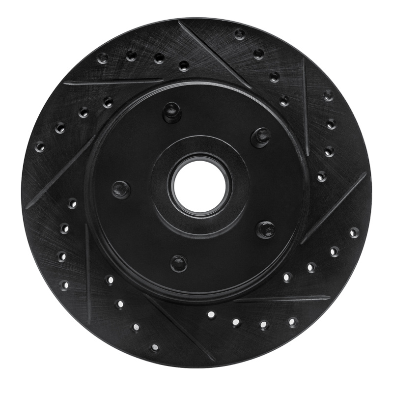 Picture of R1 74-80 Ford Granada Front Right Drilled & Slotted Black Brake Rotor