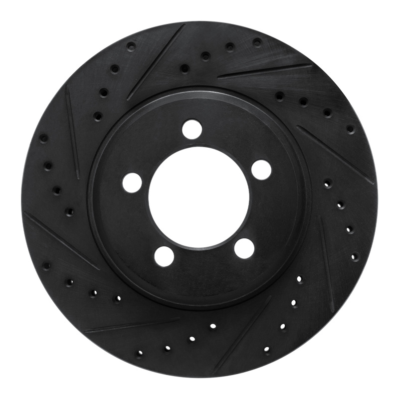 Picture of R1 65-66 Ford Country Squire Front Left Drilled & Slotted Black Brake Rotor