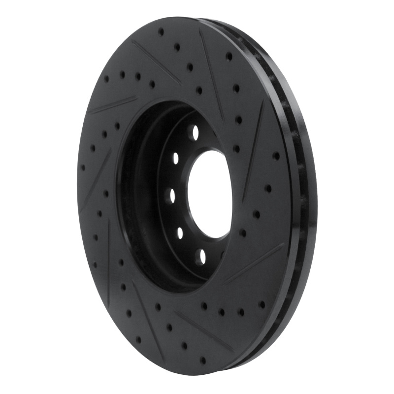 Picture of R1 99-03 Ford Windstar Front Left Drilled & Slotted Black Brake Rotor