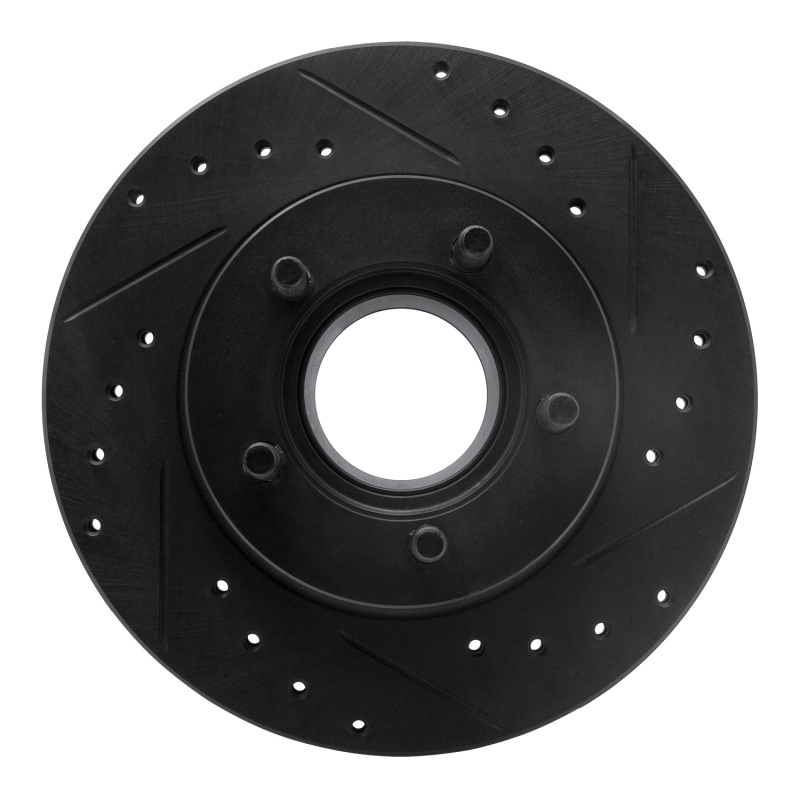 Picture of R1 90-94 Ford Ranger (USA/Canada) Front Right Drilled & Slotted Black Brake Rotor