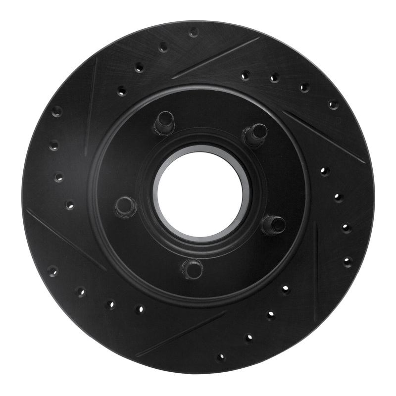 Picture of R1 93-94 Ford Explorer Front Left Drilled & Slotted Black Brake Rotor