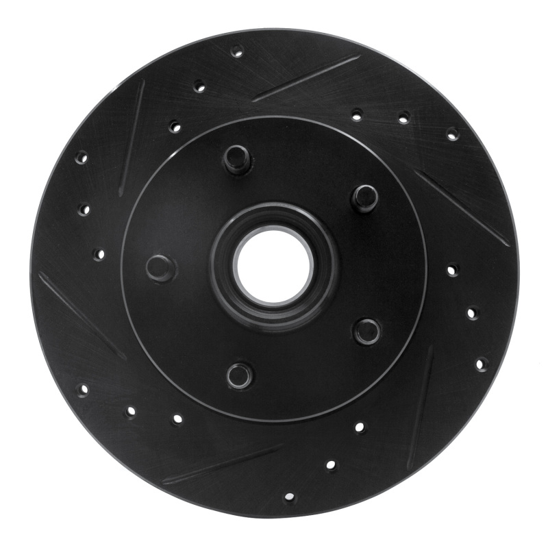 Picture of R1 95-97 Ford Ranger (USA/Canada) Front Left Drilled & Slotted Black Brake Rotor