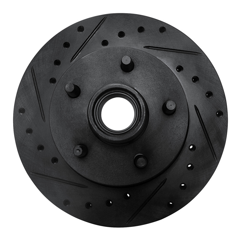 Picture of R1 95-97 Ford Ranger (USA/Canada) Front Left Drilled & Slotted Black Brake Rotor