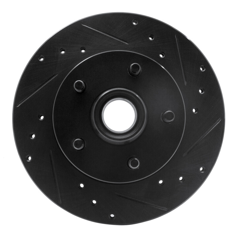 Picture of R1 95-97 Ford Ranger (USA/Canada) Front Right Drilled & Slotted Black Brake Rotor