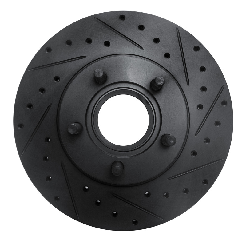 Picture of R1 95-97 Ford Ranger (USA/Canada) Front Right Drilled & Slotted Black Brake Rotor