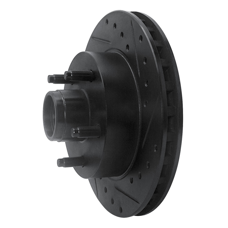 Picture of R1 95-97 Ford Ranger (USA/Canada) Front Right Drilled & Slotted Black Brake Rotor