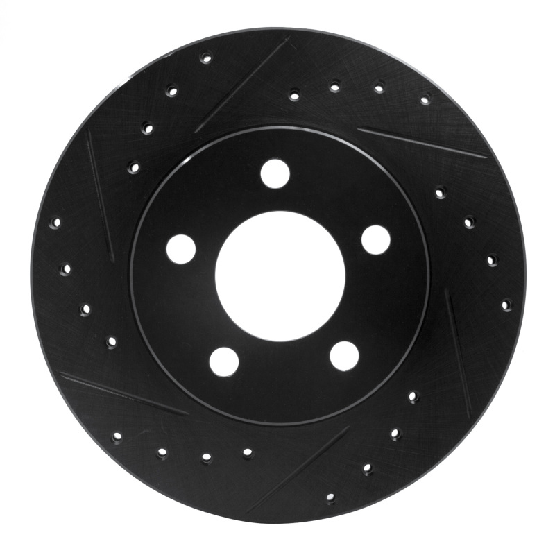Picture of R1 95-02 Ford Ranger (USA/Canada) Front Left Drilled & Slotted Black Brake Rotor