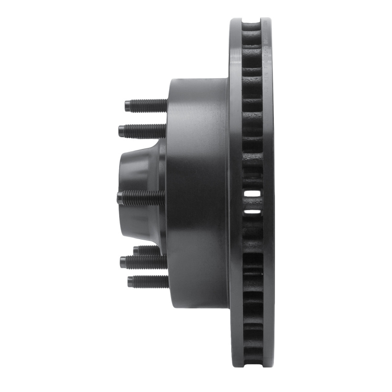 Picture of R1 99-02 Ford F-250 2WD (Super Duty) Front Right Drilled & Slotted Black Brake Rotor