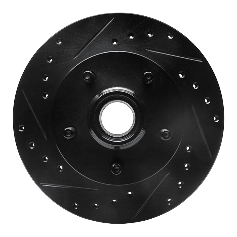 Picture of R1 98-02 Ford Ranger (USA/Canada) Front Left Drilled & Slotted Black Brake Rotor