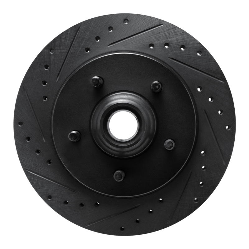 Picture of R1 99-04 Ford Expedition Front Left Drilled & Slotted Black Brake Rotor