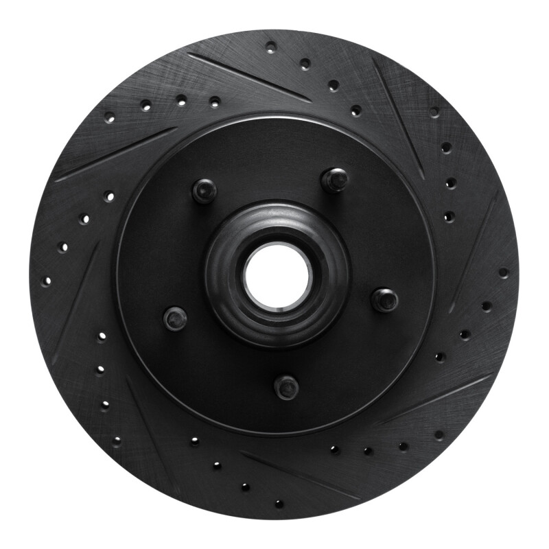 Picture of R1 99-04 Ford Expedition Front Right Drilled & Slotted Black Brake Rotor