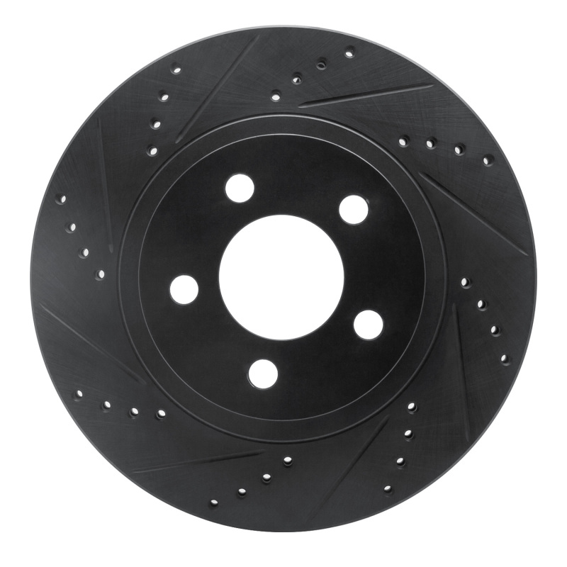 Picture of R1 01-11 Ford Ranger (USA/Canada) Front Left Drilled & Slotted Black Brake Rotor