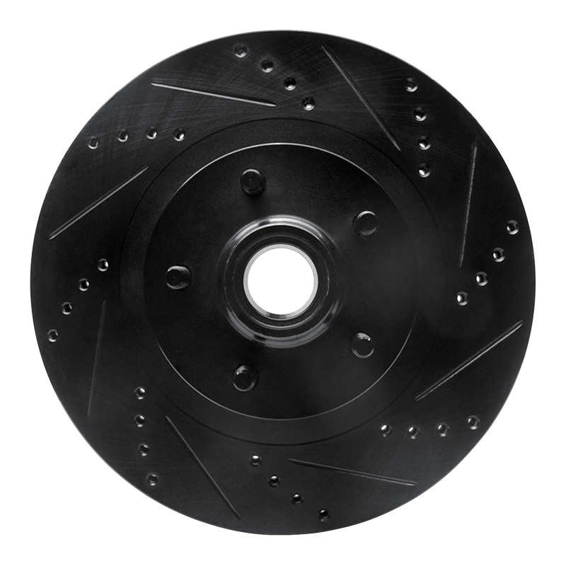 Picture of R1 01-05 Ford Explorer Sport Front Right Drilled & Slotted Black Brake Rotor
