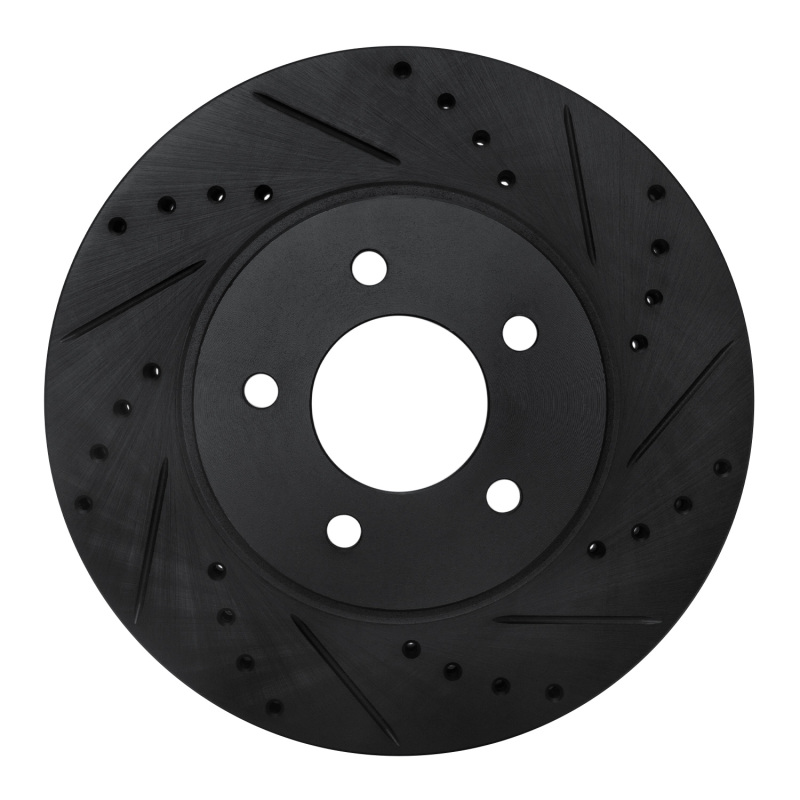 Picture of R1 05-12 Ford Escape Front Right Drilled & Slotted Black Brake Rotor